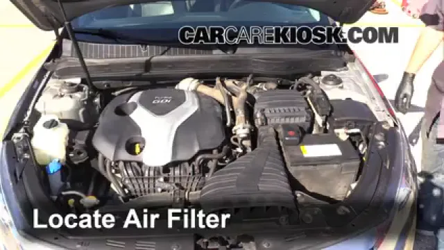 2011 Kia Optima SX 2.0L 4 Cyl. Turbo Filtro de aire (motor) Cambio